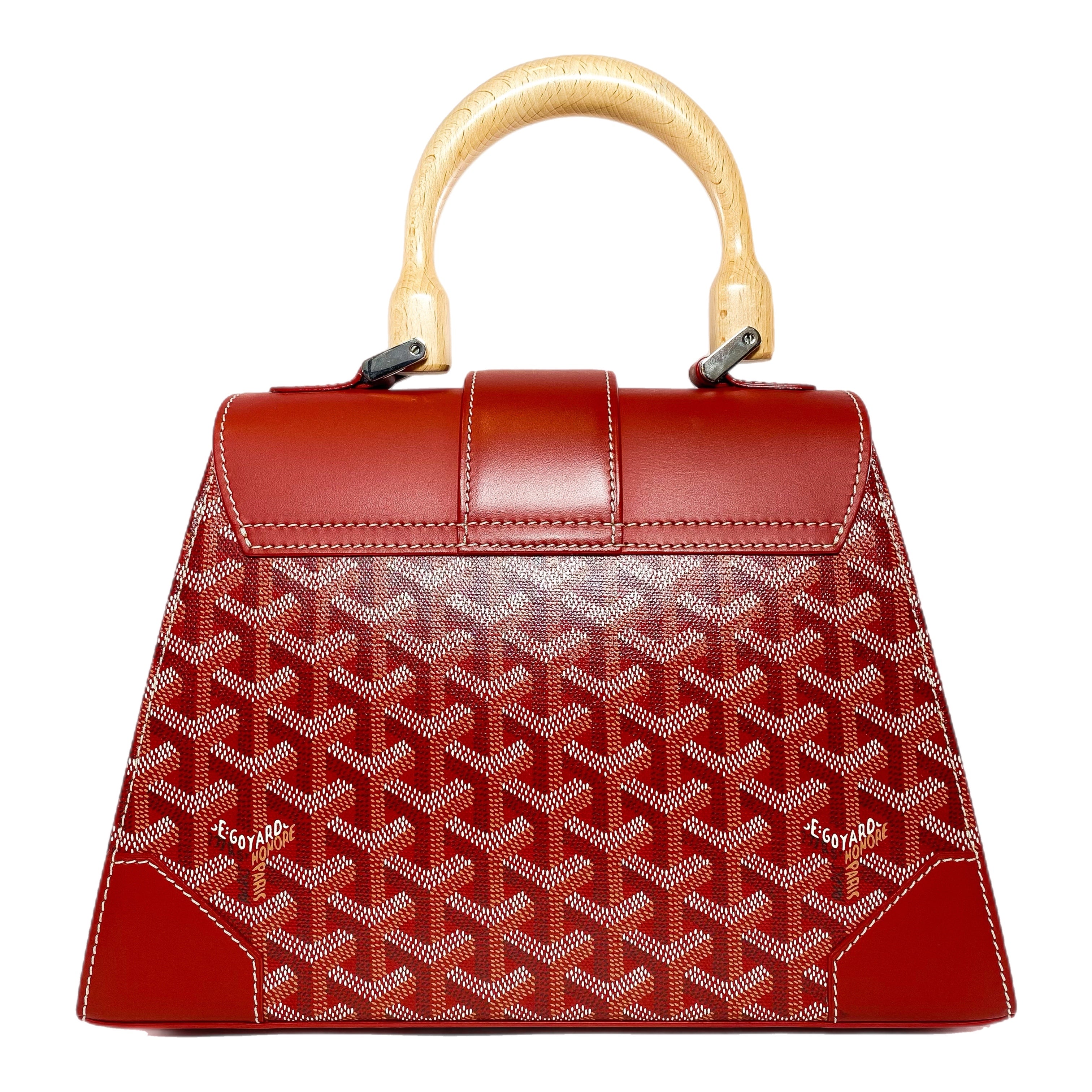 Goyard Red Saigon Top Handle PM