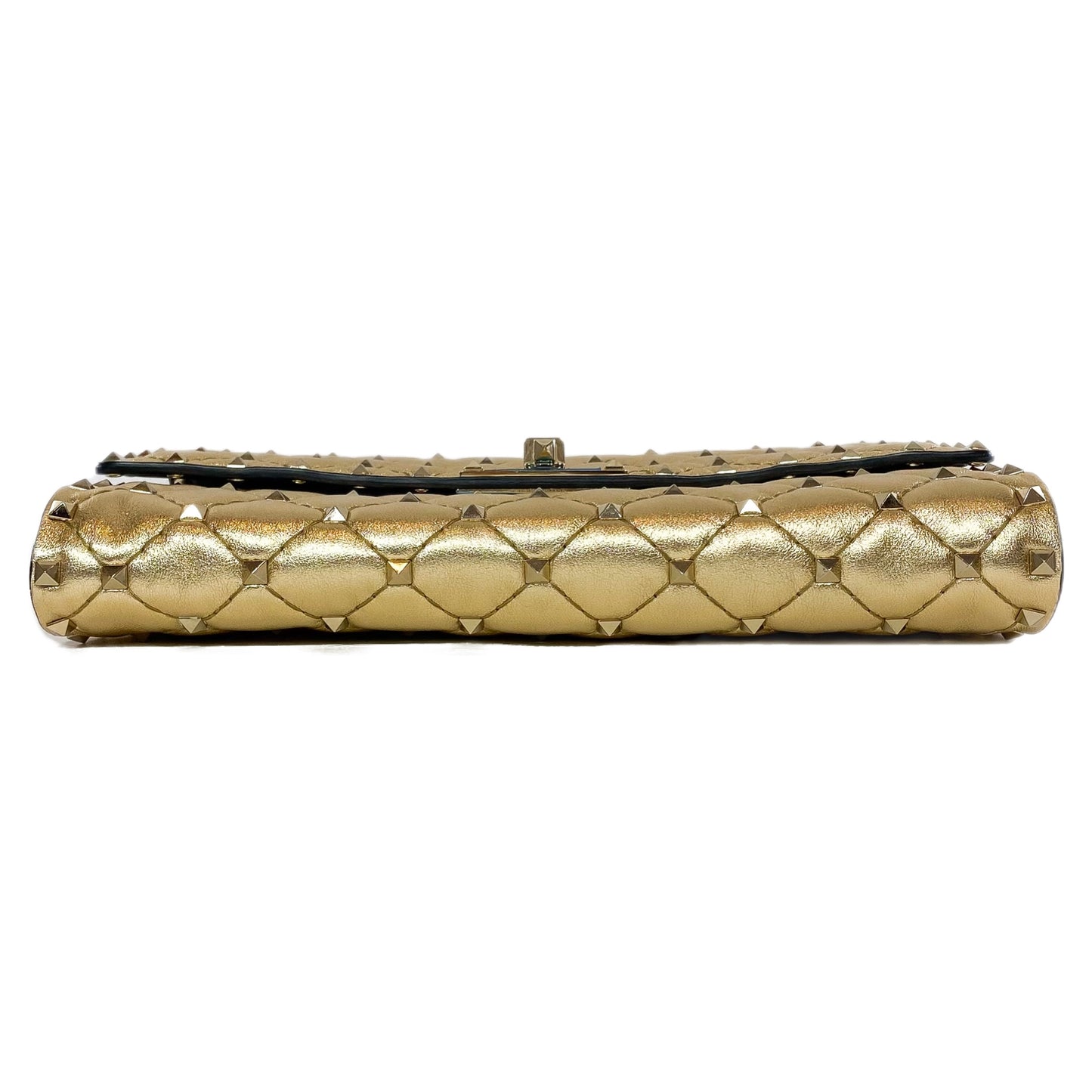 Valentino Nappa Rockstud Spike Wallet on Chain