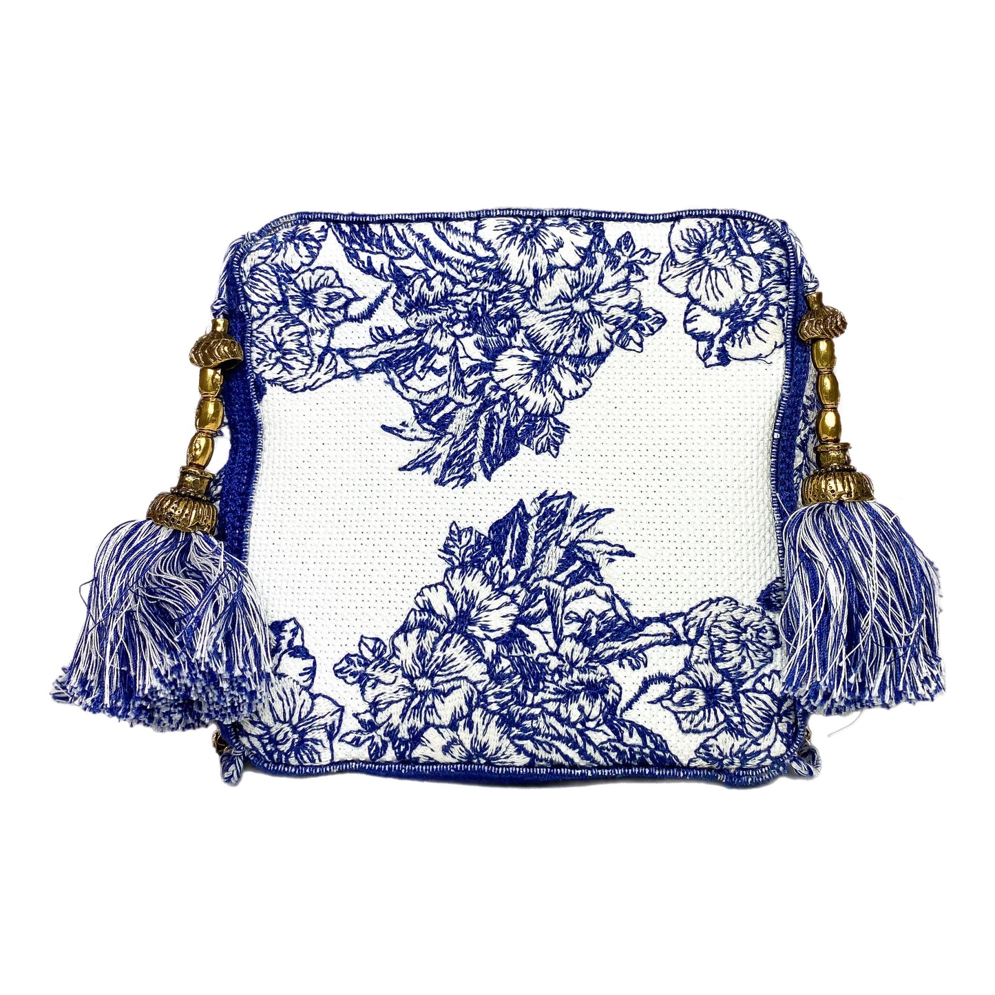 Dior Small White Blue D-Bubble Bucket Bag