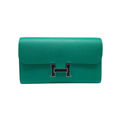 Hermes Constance To Go Vert Jade Epsom Vert Cypress Lizard Palladium Hardware