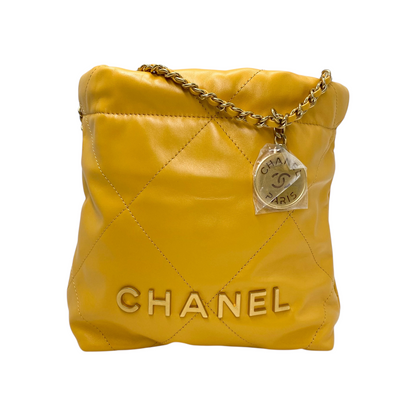 Chanel Yellow Mini 22