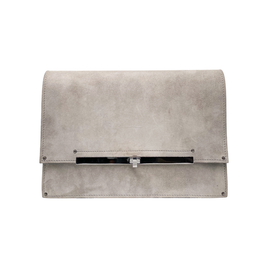 Casadei Grey Suede with Chain