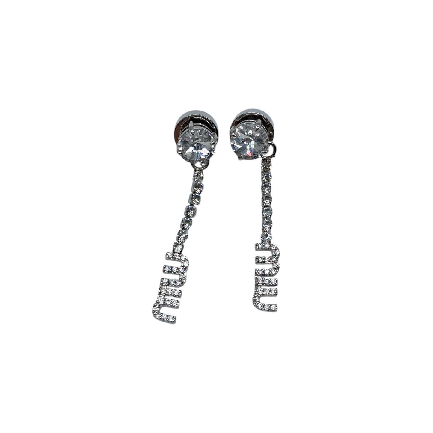 Miu Miu Crystal Drop Earrings