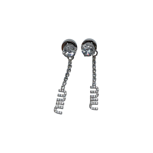 Miu Miu Crystal Drop Earrings