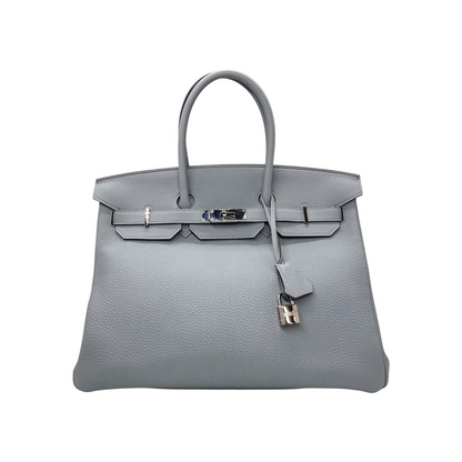 Hermes Birkin 35 Bleu Glacier Togo Palladium Hardware