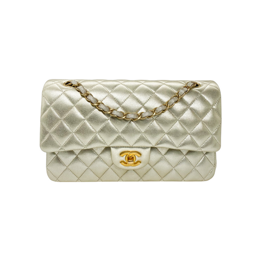 Chanel Champagne Medium Classic Flap Bag