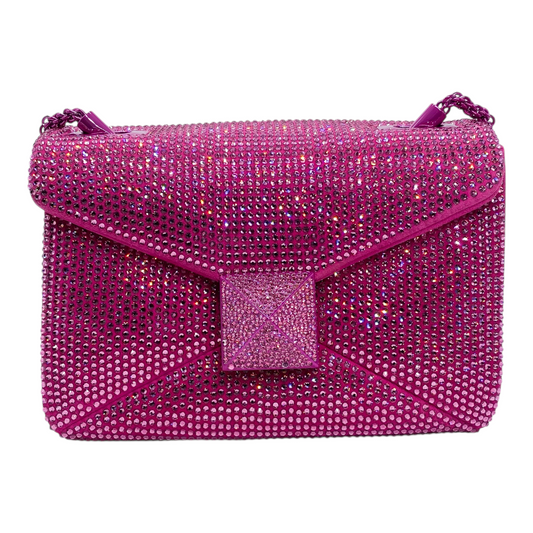 Valentino Pink Crystal Roman Stud Bag