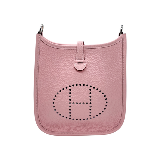 Hermes Evelyne TPM Rose Sakura Clemence Palladium Hardware