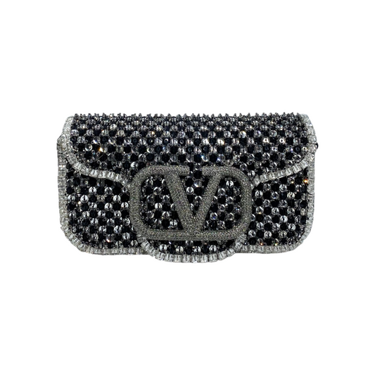 Valentino Loco Small Polka Dot Embellished Bag