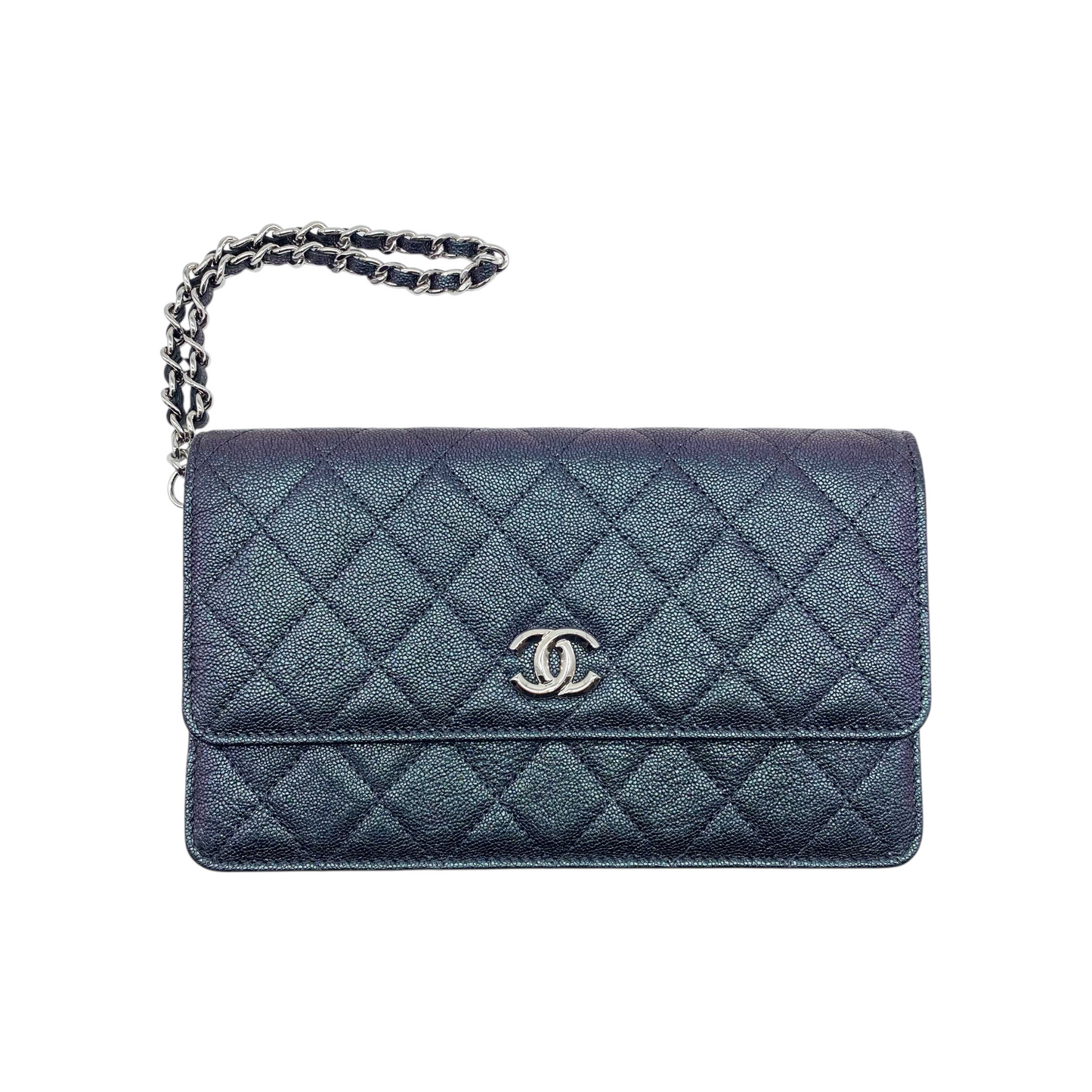 Chanel Iridescent Quilted Wristlet