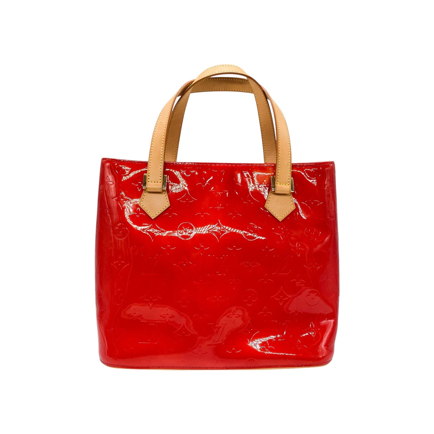 Louis Vuitton Red Vernis Houston Bag