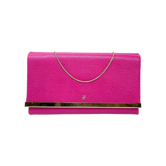 Carolina Herrera Pink Pebbled Clutch