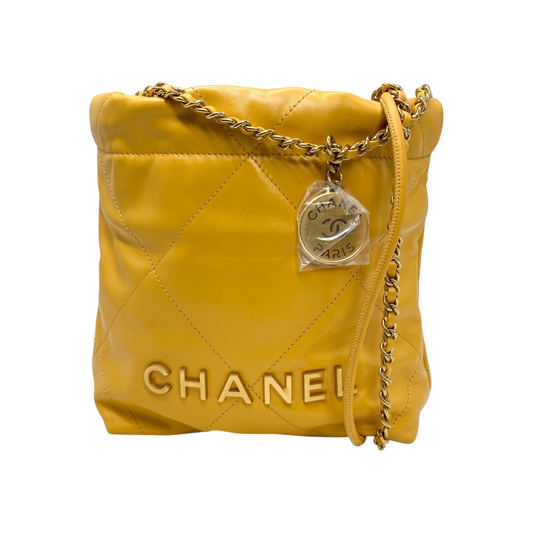 Chanel Yellow Mini 22