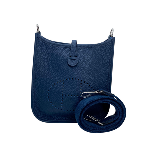 Hermes Evelyne TPM Bleu de Prusse Clemence Palladium Hardware