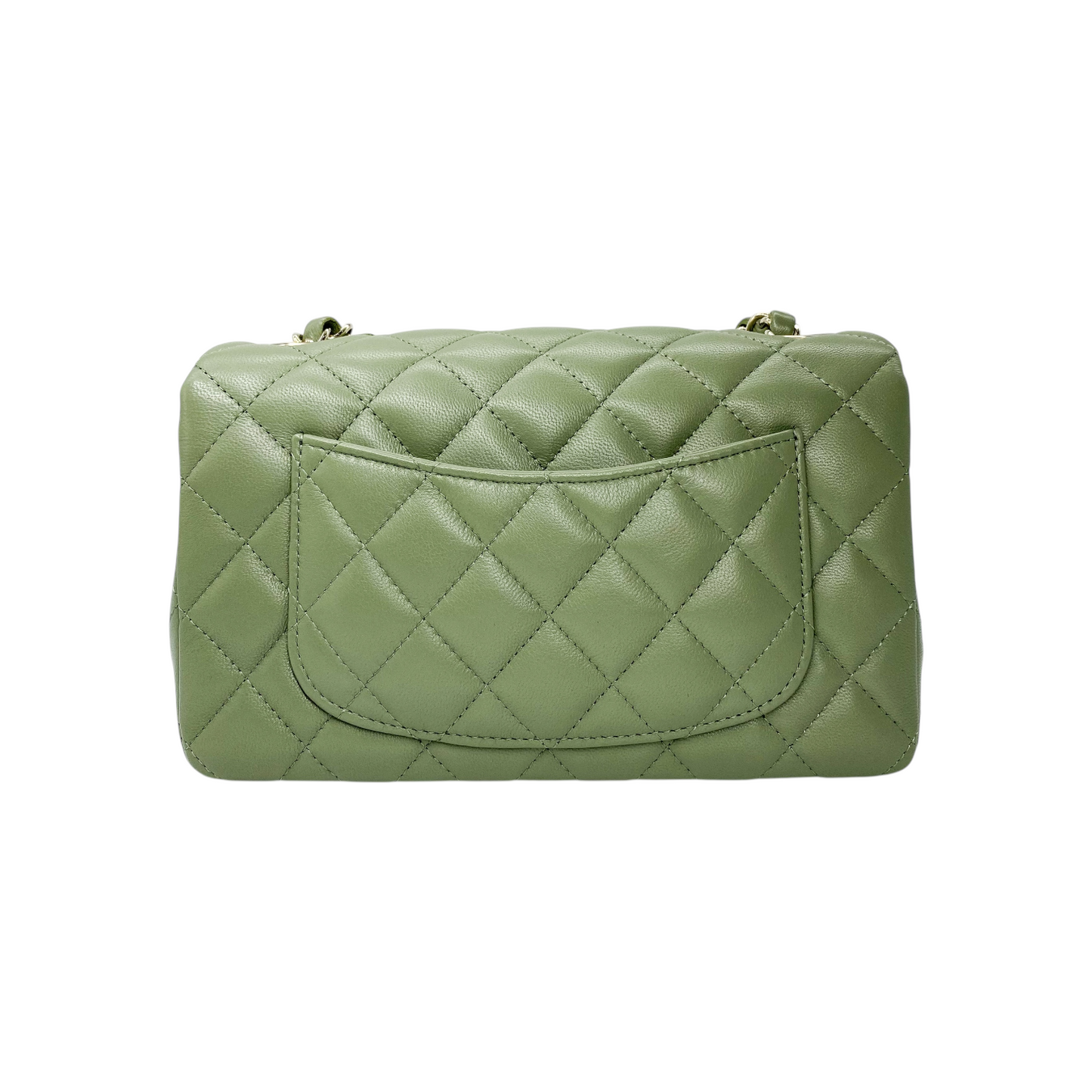 Chanel Green Small Rectangle Flap Bag