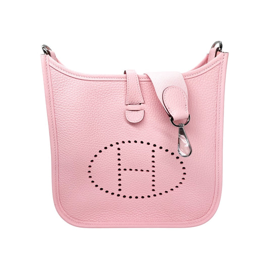 Hermes Evelyne 23 Rose Sakura Clemence Palladium Hardware