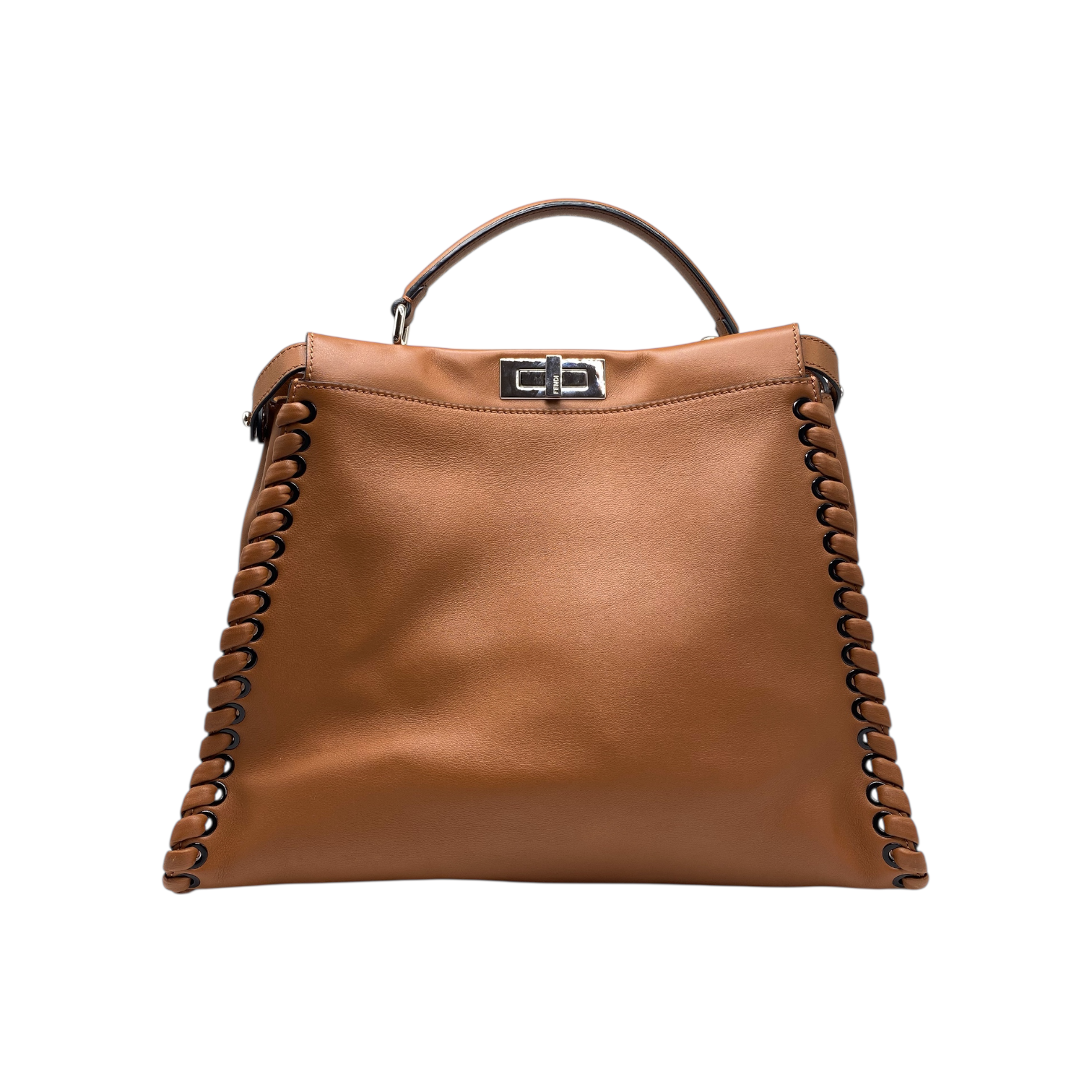 Fendi Brown Peekaboo Lace Up