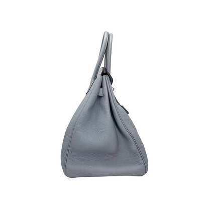 Hermes Birkin 35 Bleu Glacier Togo Palladium Hardware