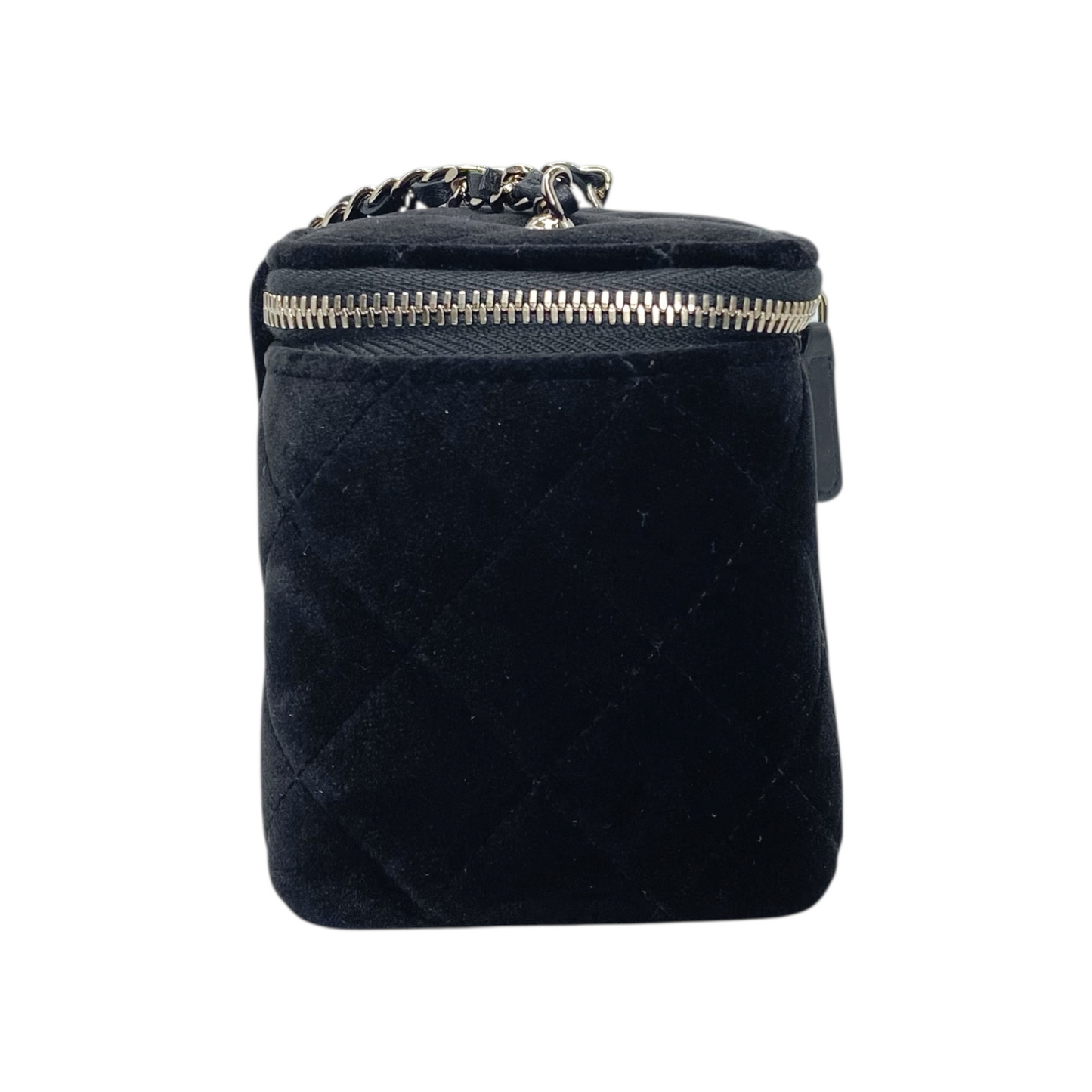 Chanel Black Velvet Vanity Pearl Crush