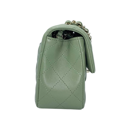 Chanel Green Small Rectangle Flap Bag