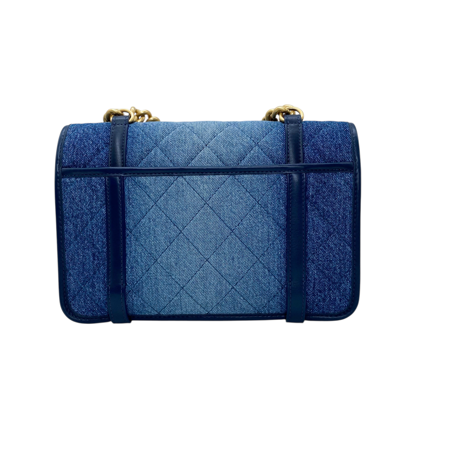 Chanel Small Quilted Denim Ombre Flap Bag