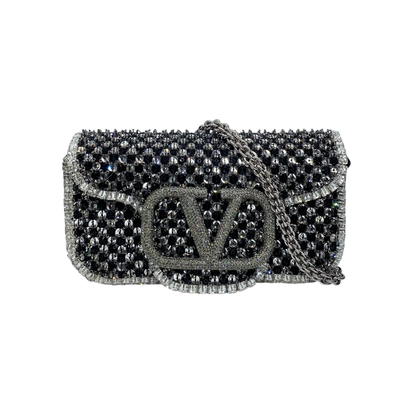 Valentino Loco Small Polka Dot Embellished Bag