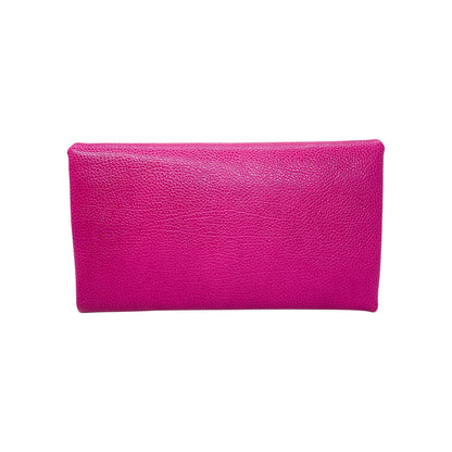 Carolina Herrera Pink Pebbled Clutch