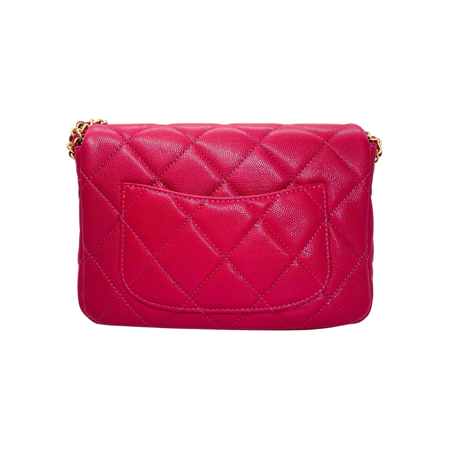 Chanel Raspberry Twist Your Buttons Flap Bag