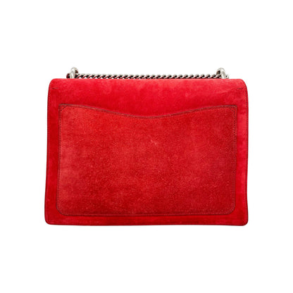 Gucci Red Suede Dionysus Shoulder Bag