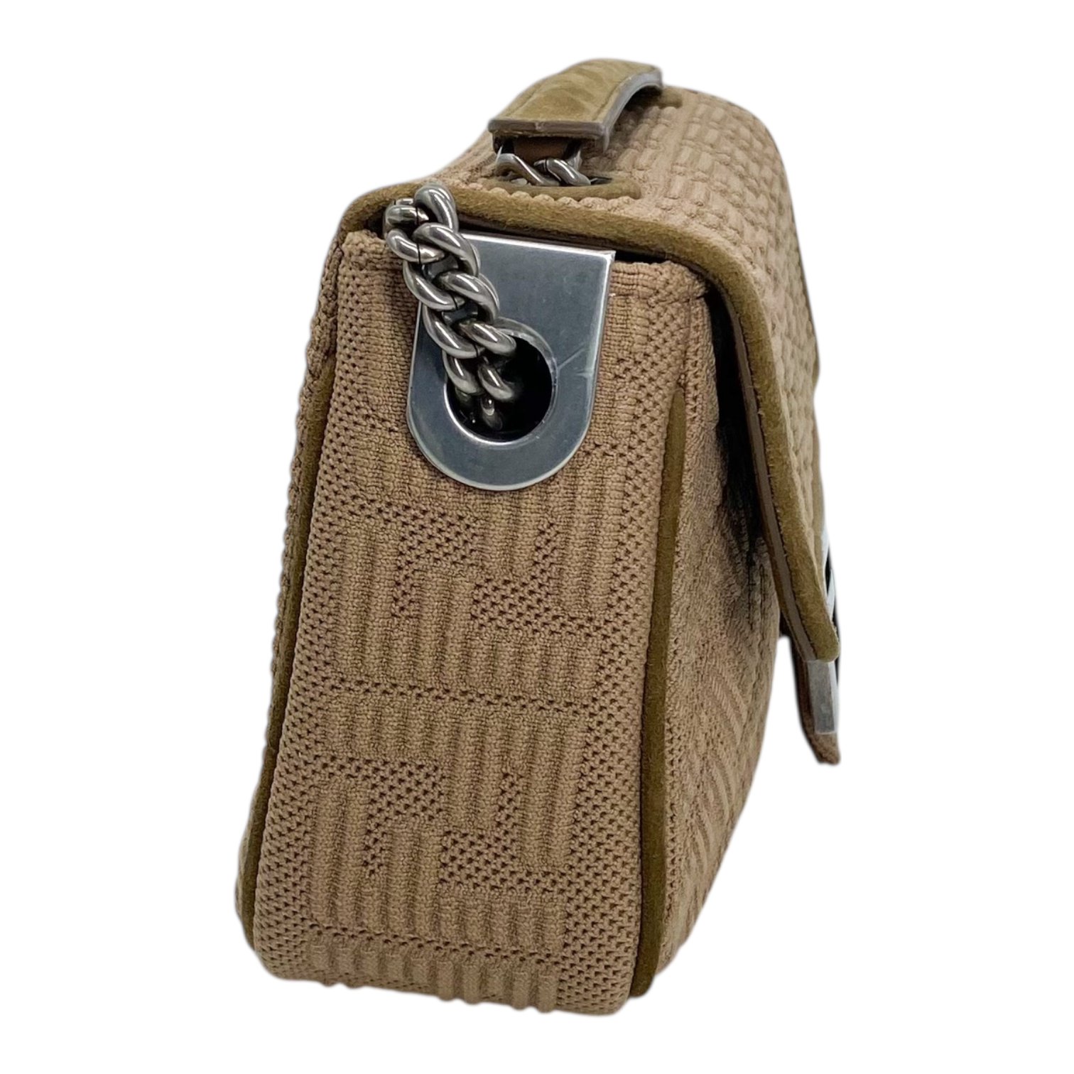 Fendi Taupe Texture Baguette