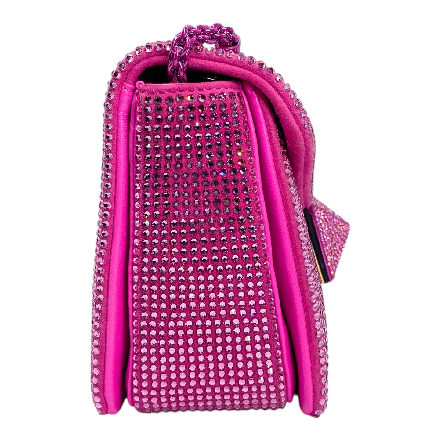 Valentino Pink Crystal Roman Stud Bag