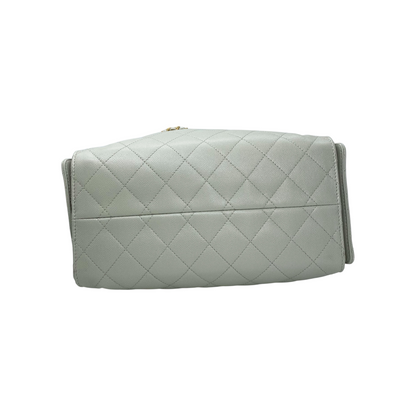 Chanel 25 Caviar Small Light Grey