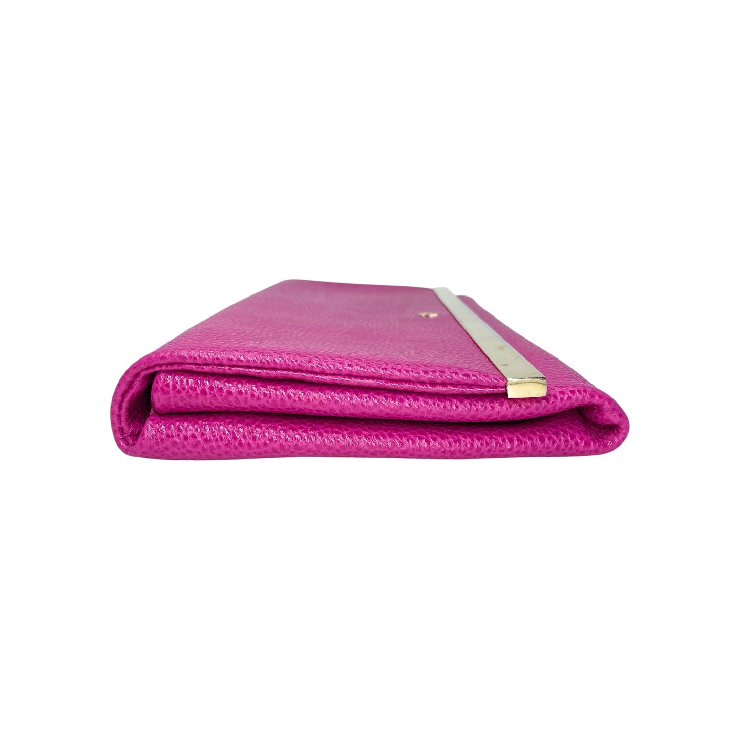 Carolina Herrera Pink Pebbled Clutch