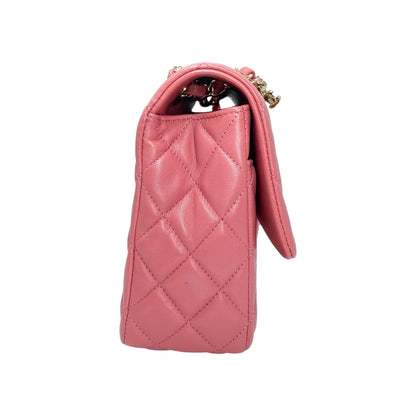 Chanel Pink Valentine Charms Flap Bag