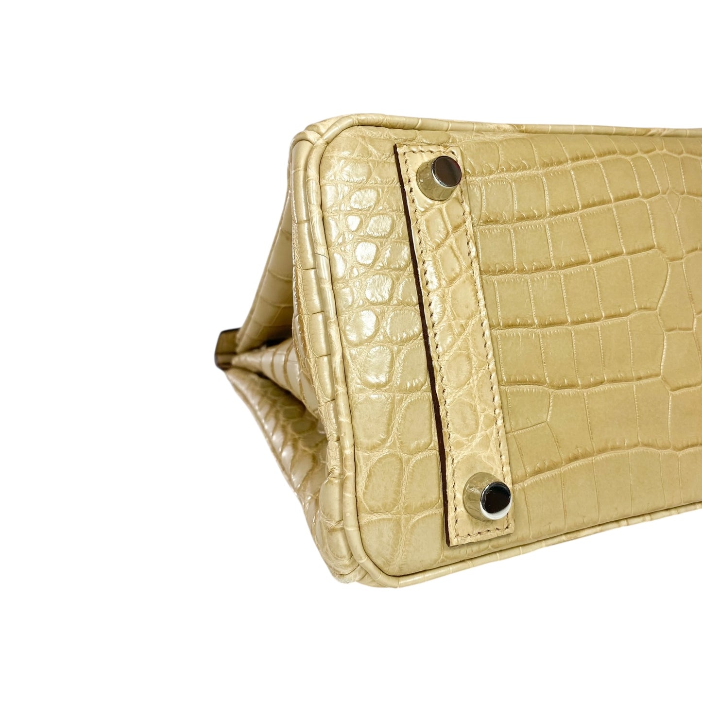 Hermes Birkin 25 Trench Matte Nilo Crocodile Palladium Hardware