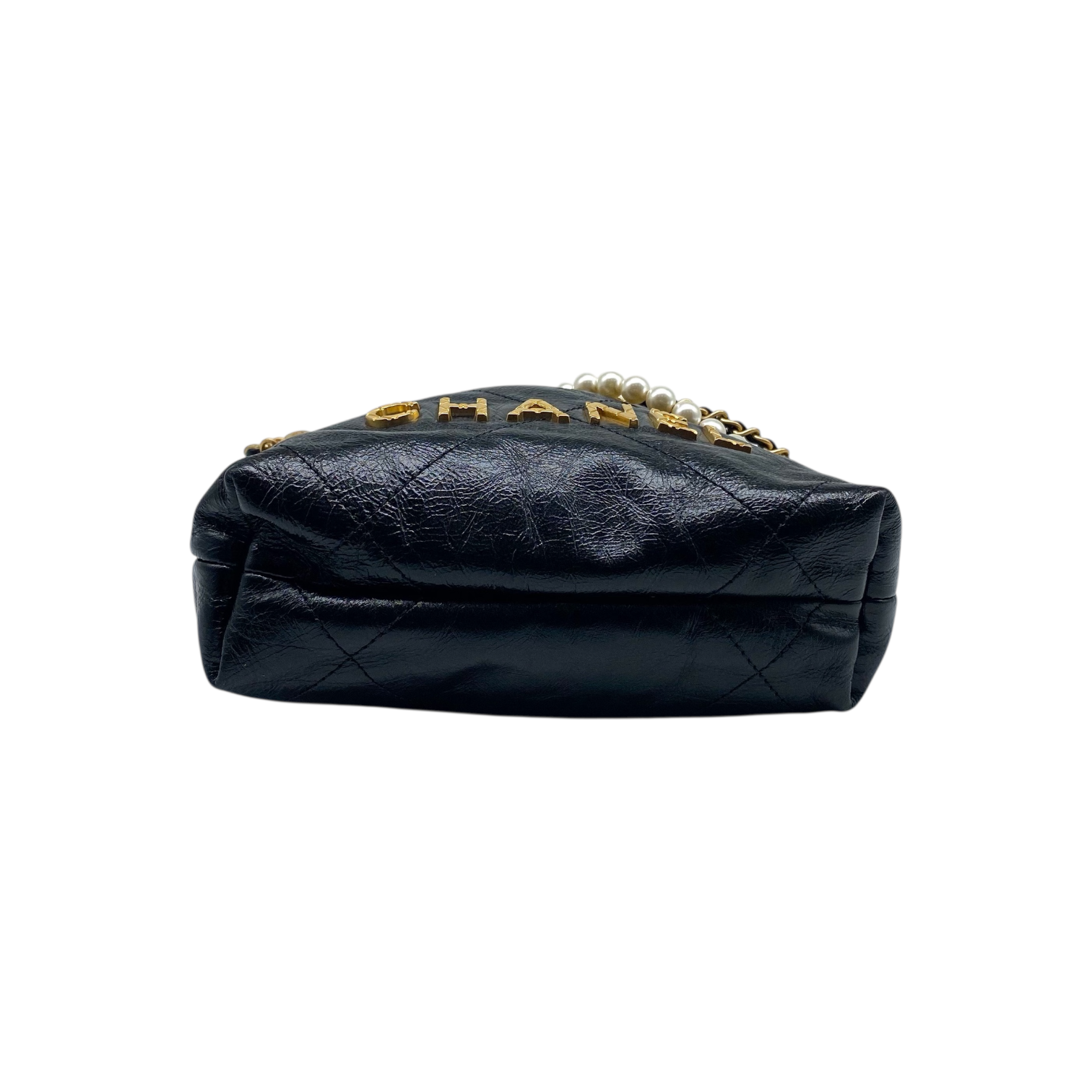 Chanel 22 Black Mini Pearls