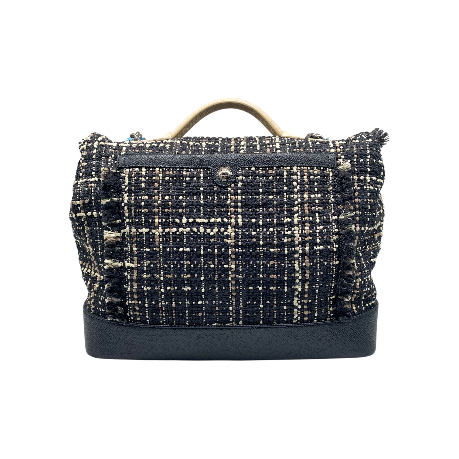 Chanel Crest Trip Flap Embellished Patches Satchel