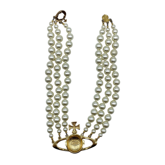 Vivienne Westwood Pearls and Crystal Choker