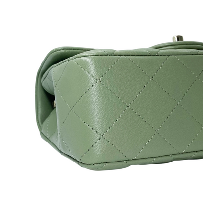 Chanel Green Small Rectangle Flap Bag
