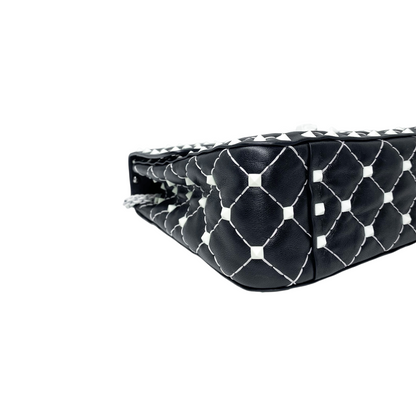 Valentino Rockstud Spike Flap Bag Quilted Leather