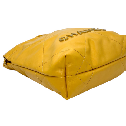 Chanel Yellow Mini 22