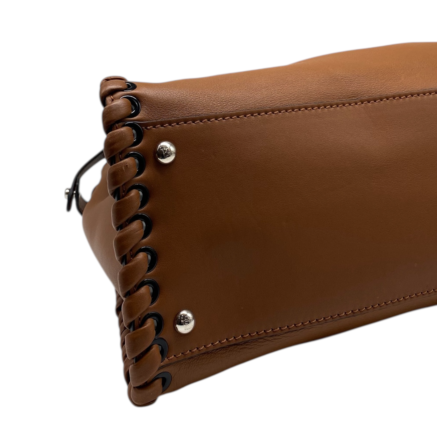 Fendi Brown Peekaboo Lace Up