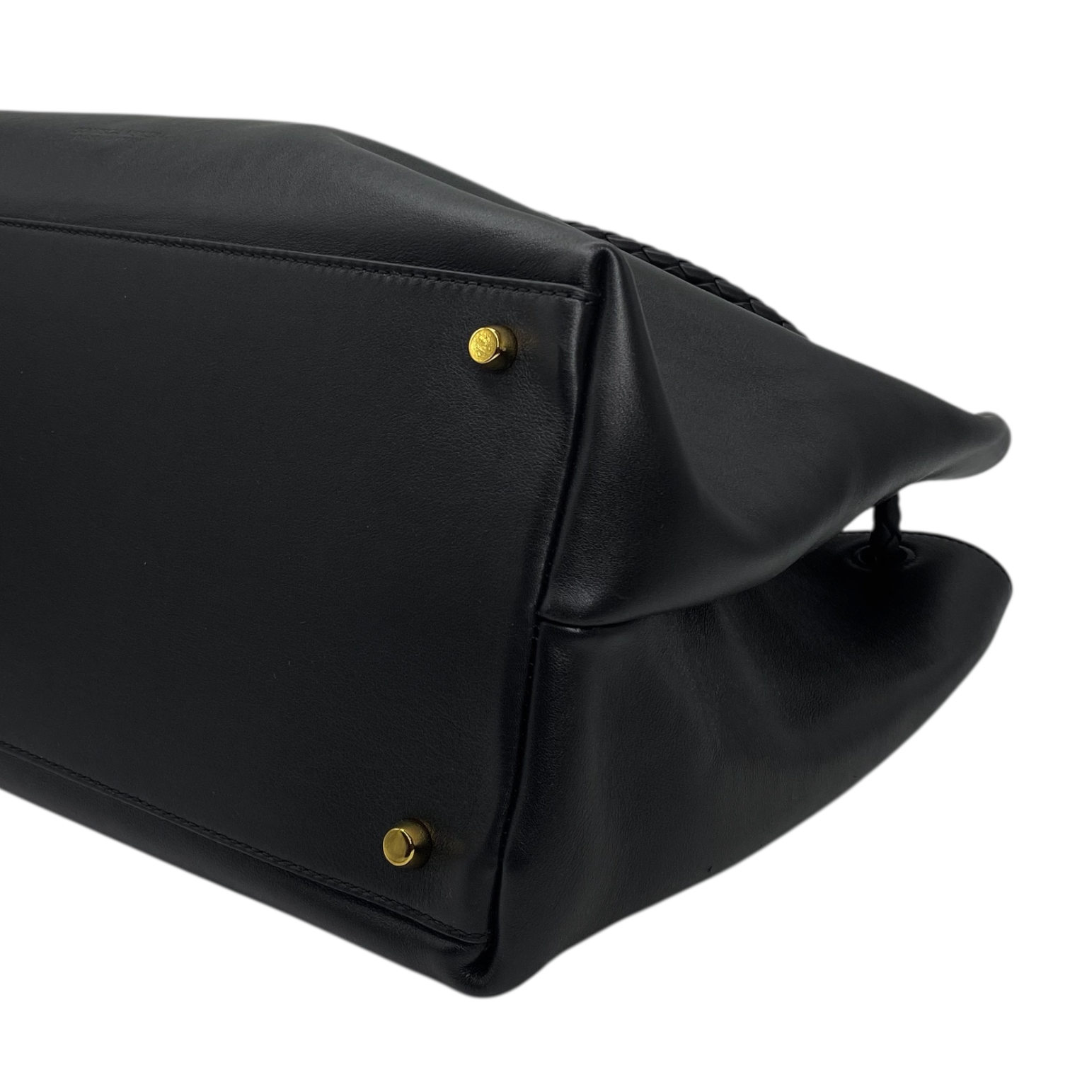 Bottega Veneta Black Andiamo Large Tote