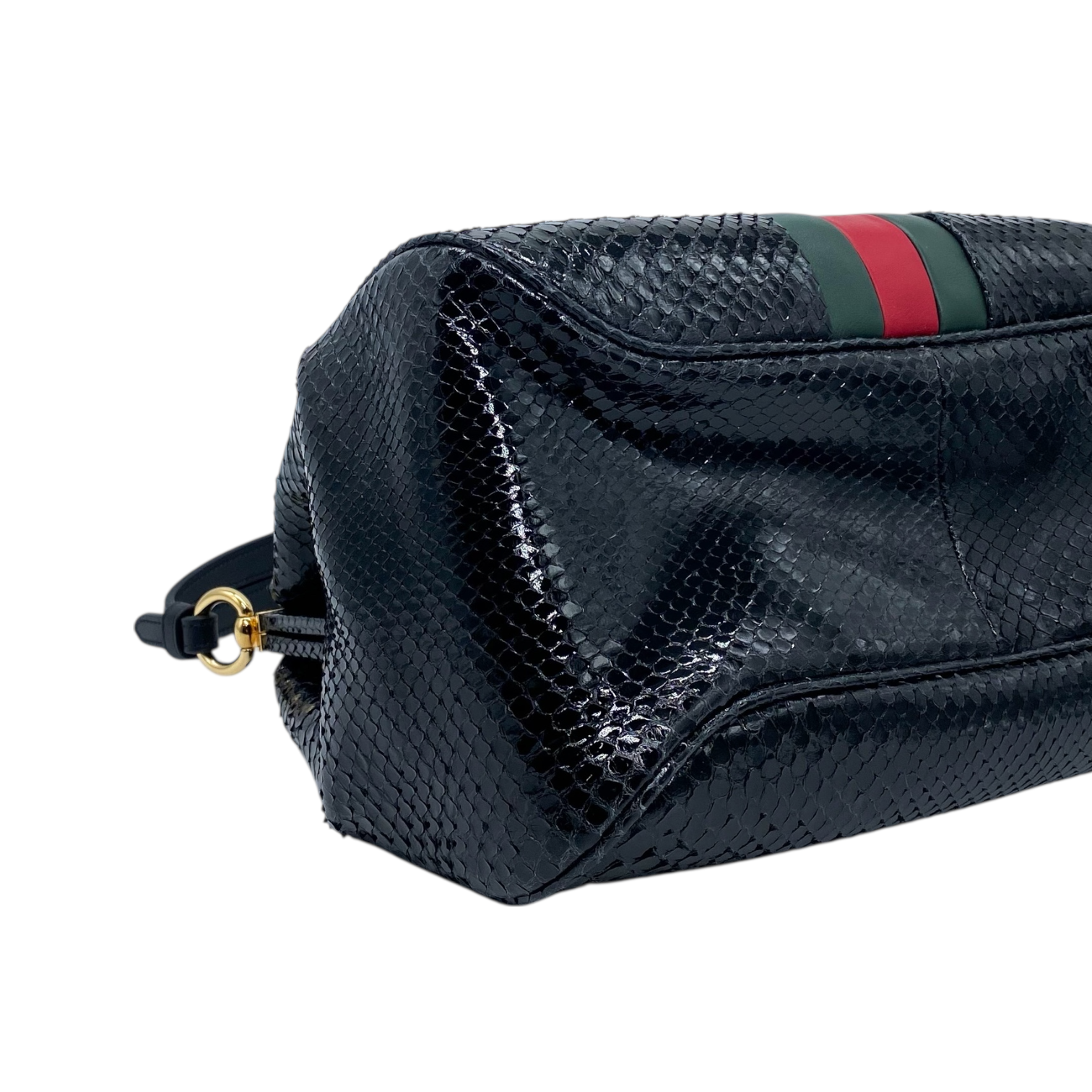 Gucci Black Ophidia Python Stripe