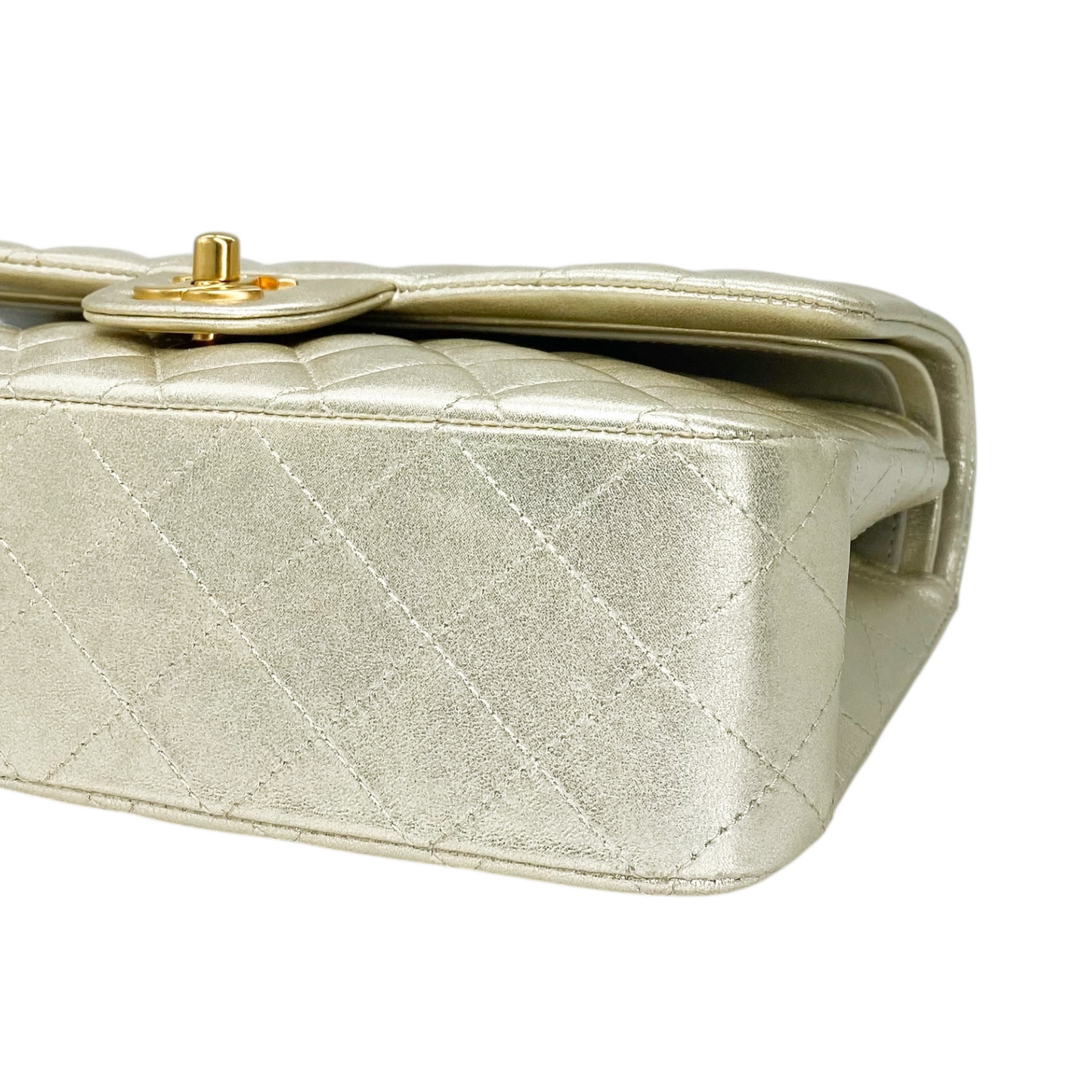 Chanel Champagne Medium Classic Flap Bag