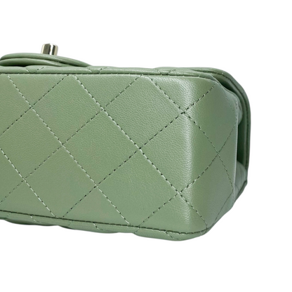 Chanel Green Small Rectangle Flap Bag