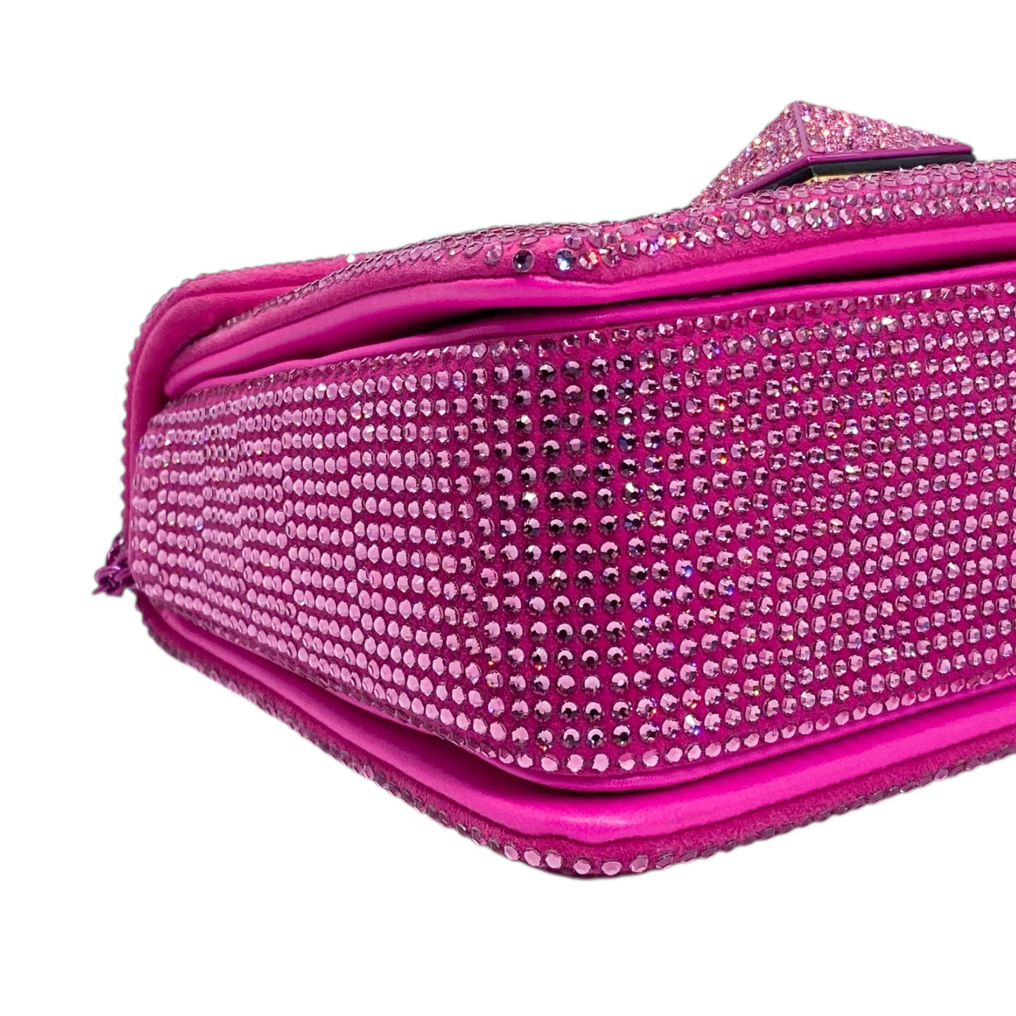 Valentino Pink Crystal Roman Stud Bag