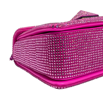 Valentino Pink Crystal Roman Stud Bag