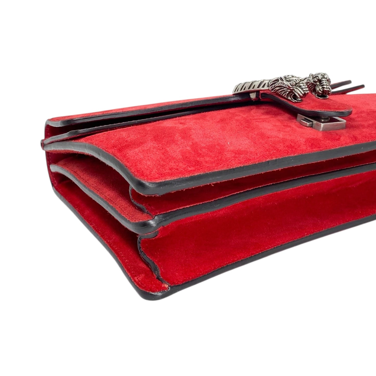 Gucci Red Suede Dionysus Shoulder Bag