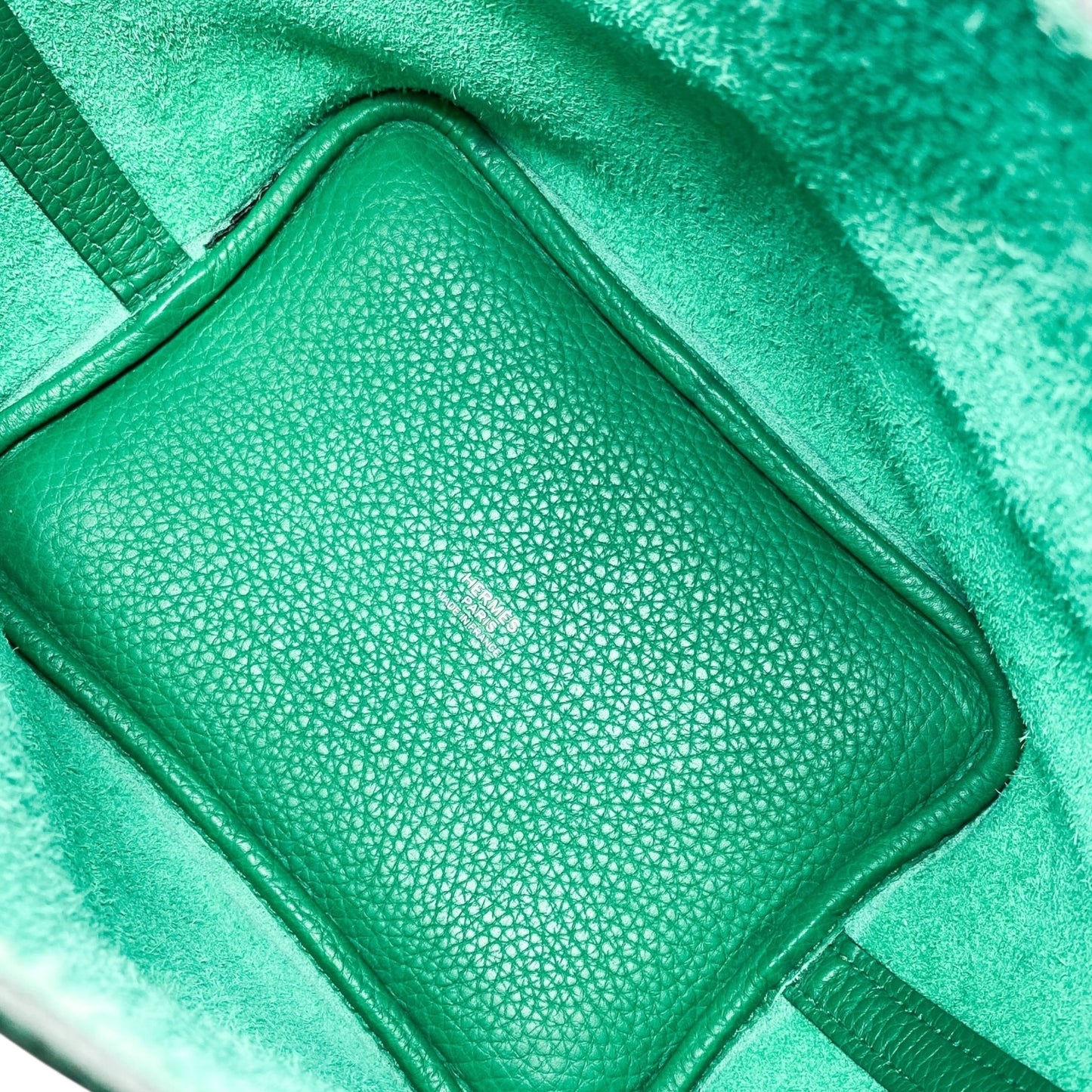 Hermes Picotin 18 Vert Verone Clemence Palladium Hardware